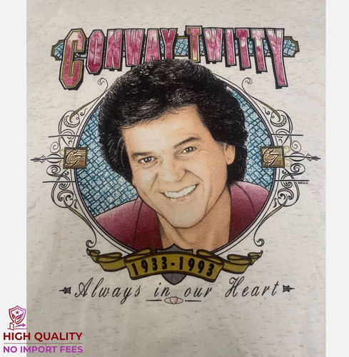 Conway twitty memorial shirt - memorial, t-shirt