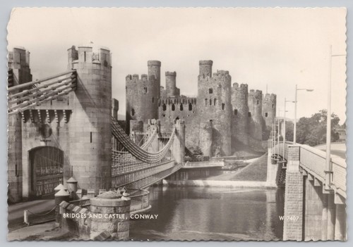 Postcard suspension bridge - bridge, &